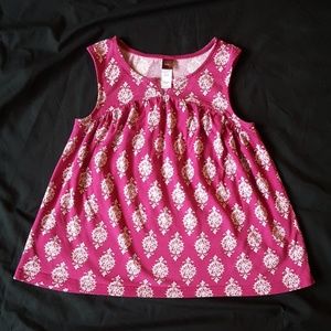 Used Tea Collection Girls Fuchsia Sleeveless Top